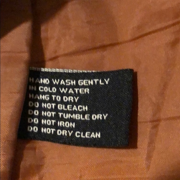 Brown Faux Leather Mini Skirt by Last Kiss Sz S - Picture 7 of 8